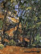 Paul Cezanne of the stones and park tree Spain oil painting artist